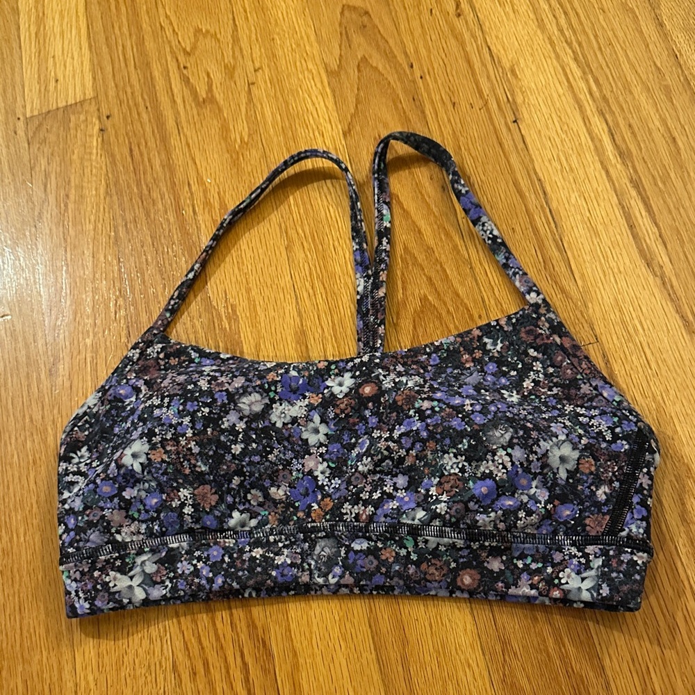 lululemon floral flow- y sports bra